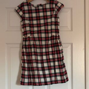 GAP Kids Plaid Dress - Red, Black, Green and White